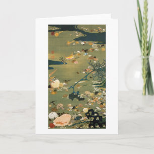 24. 貝甲図, 若冲 Shells, Jakuchū, het Art. van Japan Kaart