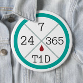 24-07-365 T1D Life Jumbo Button (In situ)