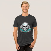 24:13 Skull Tri-Blend Shirt (Voorkant volledig)