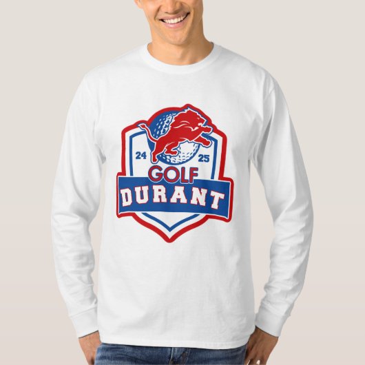 24-25 Durant Lions - GOLF - Leeuwen - GEEN ROOSTER T-shirt (Voorkant)