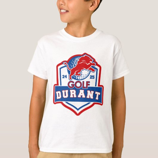 24-25 Durant Lions - GOLF - Lions BOY ROSTER T-shirt (Voorkant)