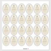 (24) 2,75 po x 2 po 8 oz Étiquettes de jarre de mi (Feuille)