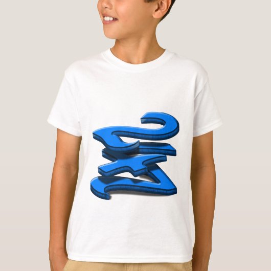 24 7 - 24 7 - Blauwe tekst T-shirt (Voorkant)