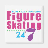 24/7 Afbeelding Skating Magneet (Voorkant)