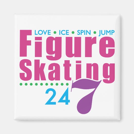 24/7 Afbeelding Skating Magneet (Voorkant)