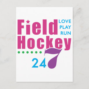 24/7 Veldhockey Briefkaart