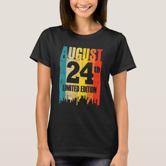 24 augustus Beperkte maand van de Uitgave 8 24e da T-shirt (Voorkant)