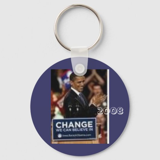 #24 Barack Obama, 2008 Sleutelhanger (Voorkant)