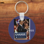 #24 Barack Obama, 2008 Sleutelhanger (Voorkant)