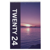24 Calendrier du coucher de soleil violet (Protection)