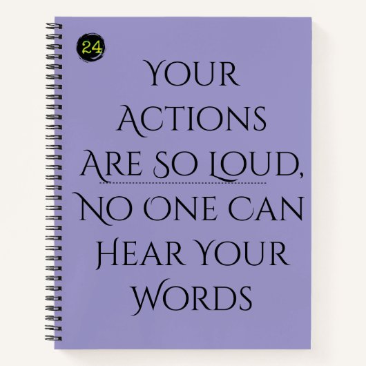 24 Carnet De Lignes Dures — "Vos Actions Sont Si F (Devant)