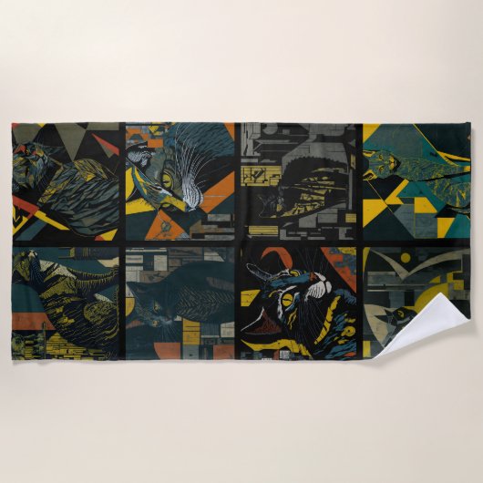 24 cats in one strandlaken (Voorkant)