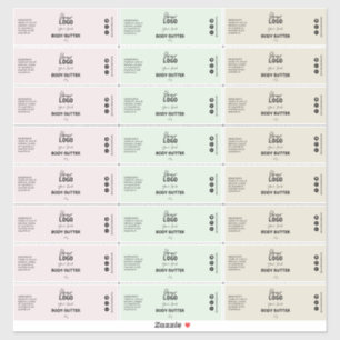 24 Étiquettes à thème bio naturel Beurre