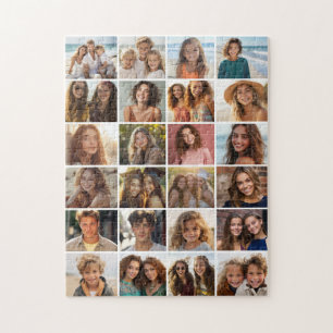 24 Foto Collage Raster - Alleen Afbeeldingen Legpuzzel