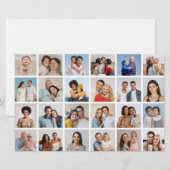 24 Fotocollage bewerkbare kleur Kaart / flyer (Voorkant / Achterkant)
