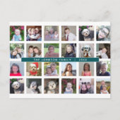 24 Fotosjabloon Collage met aangepaste tekst Briefkaart (Voorkant)