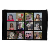 24 Fotosjabloon Collage met aangepaste tekst Kussensloop (Achterkant)