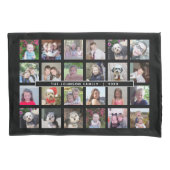 24 Fotosjabloon Collage met aangepaste tekst Kussensloop (Voorkant)