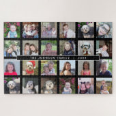 24 Fotosjabloon Collage met aangepaste tekst Legpuzzel (Horizontaal)