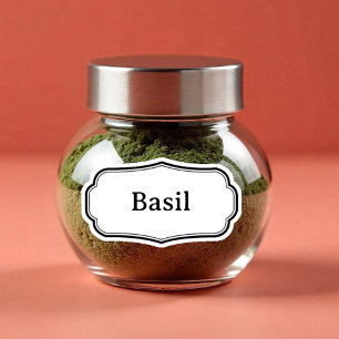 24 herbes et épices de cuisine autocollants étique