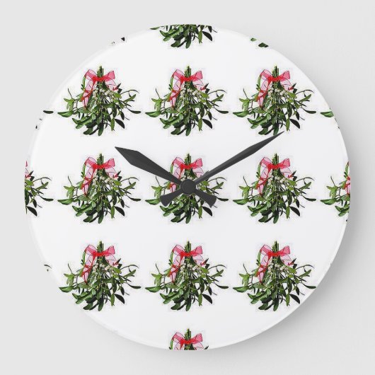 24 HEURES PAR JOUR "MISTLETOE" HORLOGE (Recto)
