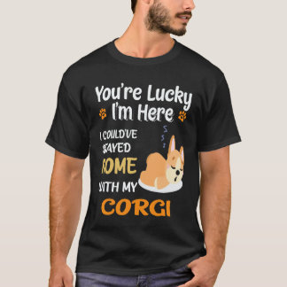 24 Ik had thuis kunnen blijven met Corgi T-shirt