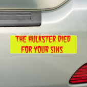24-inch redder bumpersticker (Op auto)