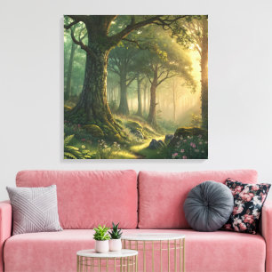 24 inch vierkant op maat gemaakte canvas fotowandk afdruk