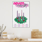 24-inch x 36-inch Advent Poster (Keuken)
