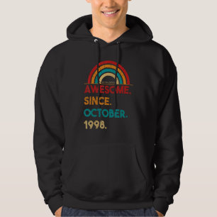 24 jaar Geweldige sinds oktober 1998 24e geboorte Hoodie
