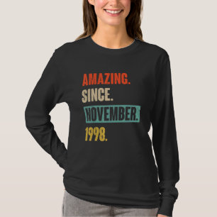 24 Jaar Oud 24 Verjaardag Uitstekend sinds 1 Novem T-shirt