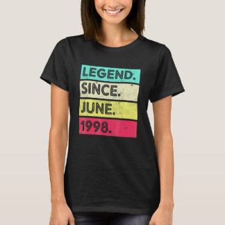 24 jaar oude legende sinds juni 1998 24e verjaarda t-shirt