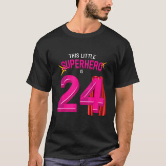 24-jarige 24e verjaardag t-shirt