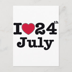 24 juli Mijn verjaardag Briefkaart