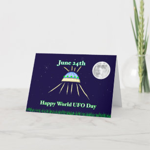 24 juni is Wereld UFO Dag Kaart