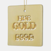 24 Karat Gold Bullion Bar Keramisch Ornament (Links)