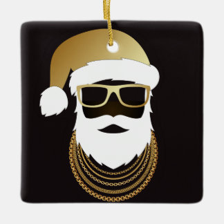 24 Karat Hip hop Père Noël Ornement