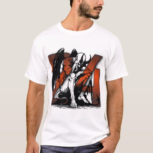 24 Lignes dures T-shirt graphique — Démon tombé (Devant)