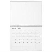 24 Mois Calendrier Blanc 2025 - 2026 Avec Vacances (Feb 2027)