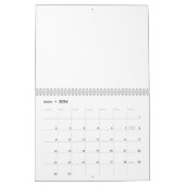 24 Mois Calendrier Blanc 2025 - 2026 Avec Vacances (Mar 2026)