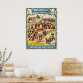 24 Monster et Baby Performing Elephants Poster (Cuisine)