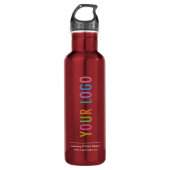 24 oz Rode Waterfles met Business Logo Gedrukt Waterfles (Voorkant)