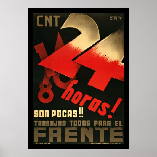 24 Poster van de Spaanse burgeroorlog in de Hoorn  (Voorkant)
