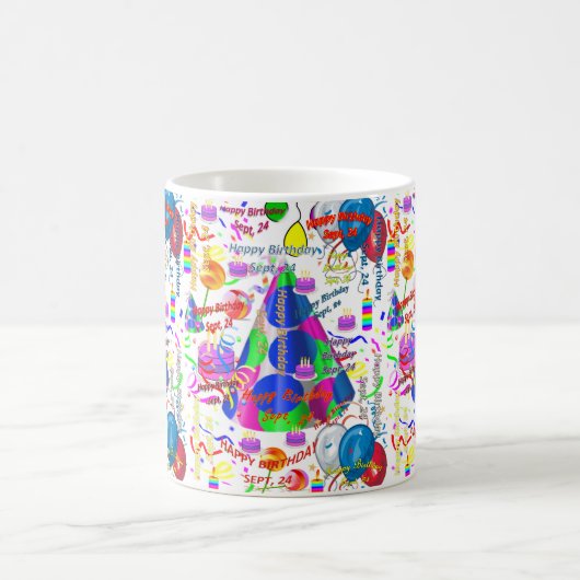 24 septembre Mug d'anniversaire (Centre)