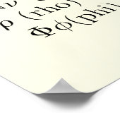 24 Symbolen | Oud Grieks alfabet horizontaal Poster (Hoek)