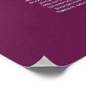 24 Tableau Argent et Cassis Mariage (Coin)