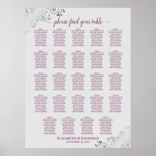 24 Tableau Cassis Mariage gris pourpre (Devant)