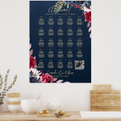 24 Tableau de sièges avec noms, accueil de la phot (Cuisine)