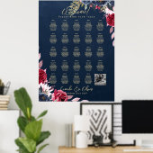 24 Tableau de sièges avec noms, accueil de la phot (Bureau à domicile)