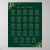 24 Tableau Emerald Green Gold Mariage (Devant)